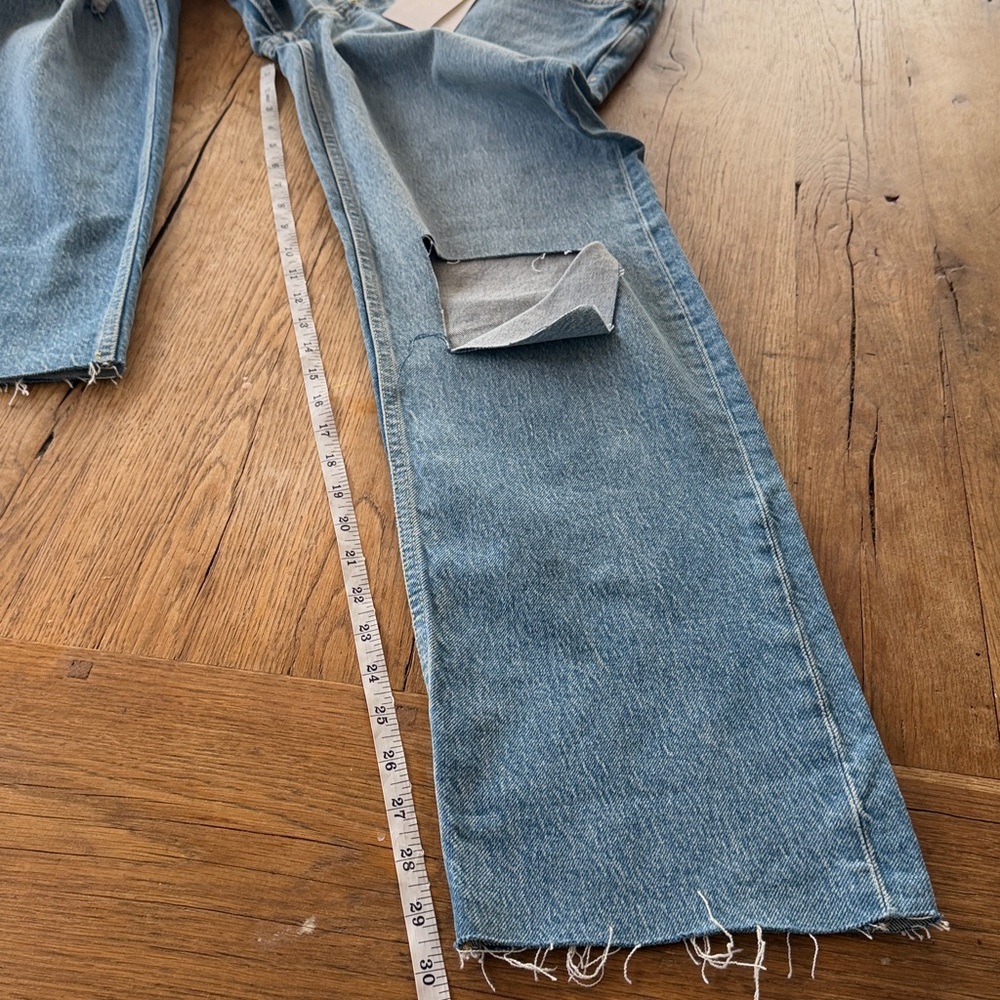 RAILS Topanga Straight Faded Blue Jeans Destroy in Faded Blue Size 28 - Picture 3 of 9